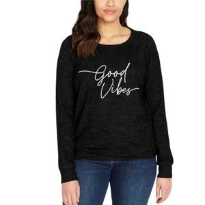 Buffalo David Bitton Womens Relaxed Fit Printed Cozy Pullover Top Size Small